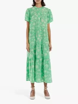 Платье макси Lollys Laundry Reno, зеленое