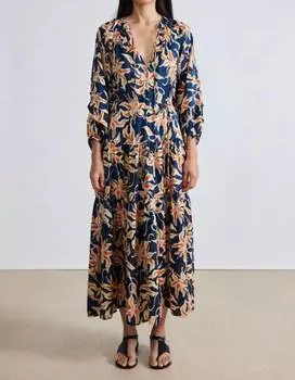 Платье макси Luminile Tier Naturaleza Flora APIECE APART