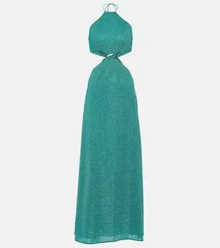 Платье макси Lumire O-Gem с вырезами OSREE, синий