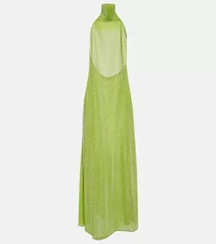 Платье макси Lumire OSREE, зеленый