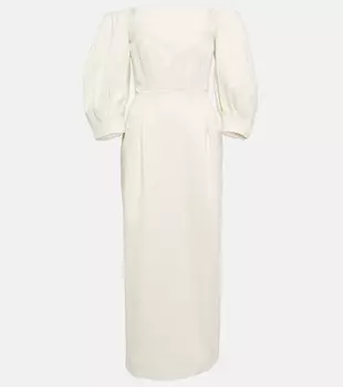 Платье макси Majano с открытыми плечами GABRIELA HEARST, белый
