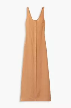 Платье макси Mallorca из смесового льна BONDI BORN, оранжевый