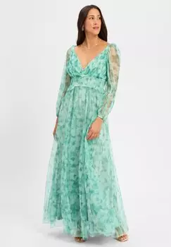 Платье макси Marie Lund, зеленый
