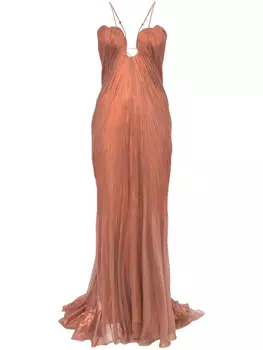 Платье макси Мария Люсия Хохан Раиса Maria Lucia Hohan, коричневый