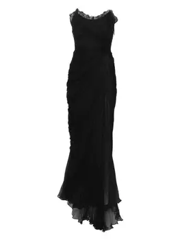 Платье макси Marni Iris Serban, черный
