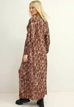 Платье макси Maternity Next, анималистический принт