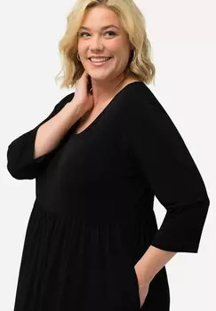 Платье макси MATTE EMPIRE CLASSIC A-LINE Ulla Popken, черный