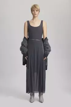 Платье макси MESSI DRESS Gestuz, серый