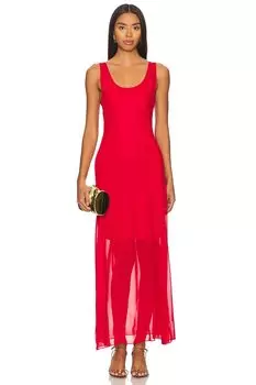 Платье макси месси Gestuz, красный