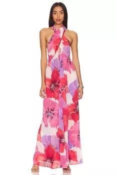 Платье макси MISA Los Angeles Alexandra, цвет Poppy Love