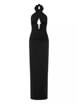 Платье макси Mischa с вырезом халтер Rebecca Vallance, черный