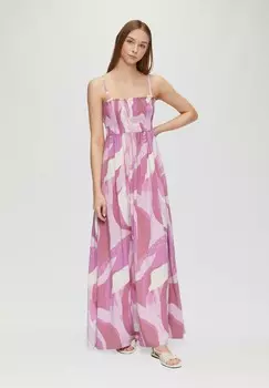 Платье макси MIT ALL-OVER QS, фиолетовый