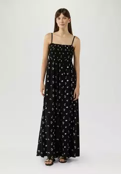 Платье макси MIT ALL-OVER QS, черный