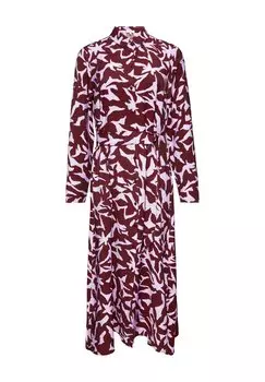 Платье макси MIT EINGRIFFTASCHEN s.Oliver, темно-красный