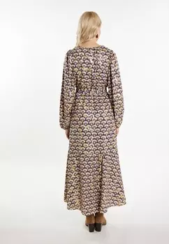 Платье макси MIT PRINT LOMASI IZIA, темно-синий