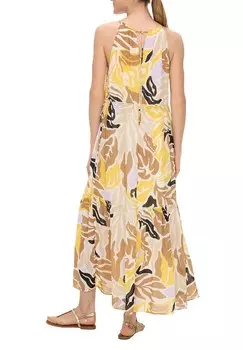 Платье макси MIT VOLANTS s.Oliver BLACK LABEL, кремовый