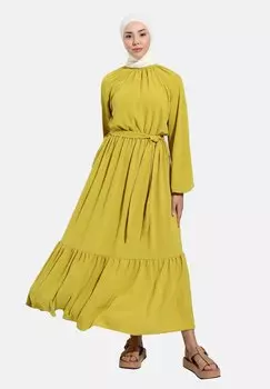 Платье макси Modanisa, зеленый