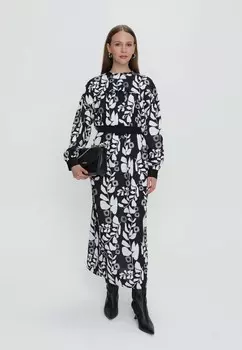 Платье макси MODEST BELTED MAXI DAY DRESS Armine, черный