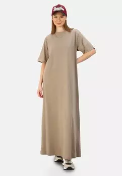 Платье макси MODEST - BENIN - Jersey dress Modanisa, коричневый