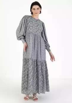 Платье макси Modest-Benin Modanisa, серое