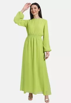 Платье макси MODEST REFKA CASUAL. Modanisa, цвет Olive Green