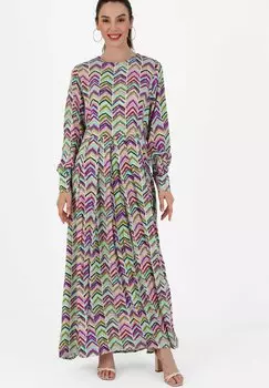 Платье макси MODEST TAVIN Modanisa, цвет green tea