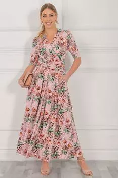 Платье макси Molly из джерси Jolie Moi, розовый