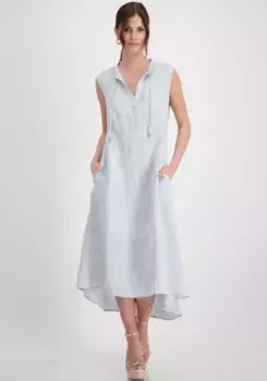 Платье макси Monari с боковыми карманами, голубой