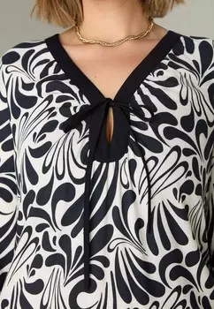 Платье макси MONO FLORAL PRINT Live Unlimited London, черный