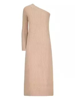 Платье макси Monospalla на одно плечо MAX MARA, нейтральный