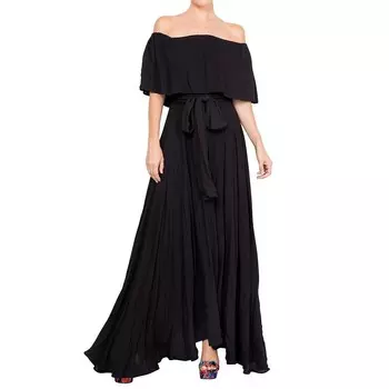 Платье макси Morning Glory Meghan Los Angeles, черный