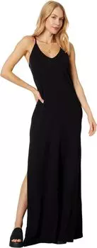 Платье макси на бретельках bobi Los Angeles, черный