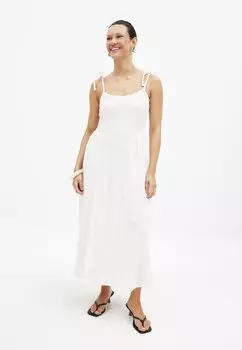 Платье макси NA-KD, белый