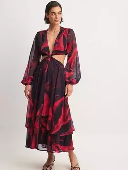 Платье макси NA-KD Dress, черный