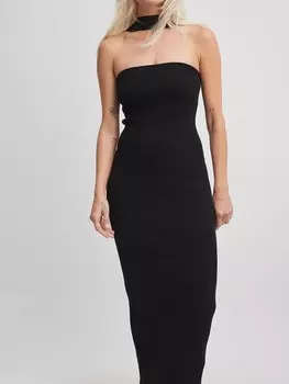 Платье макси NA-KD Dress, черный