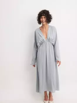 Платье макси NA-KD Dress, серый