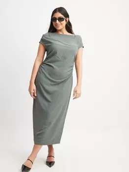 Платье макси NA-KD Dress, серый