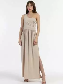 Платье макси на одно плечо Faina, бежевый