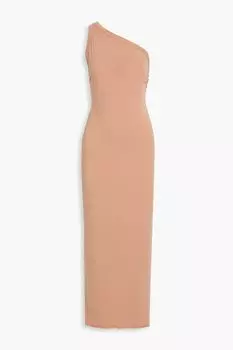 Платье макси на одно плечо из эластичного хлопка и модального джерси THE LINE BY K, античная роза