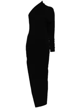 Платье макси на одно плечо Rick Owens, черный