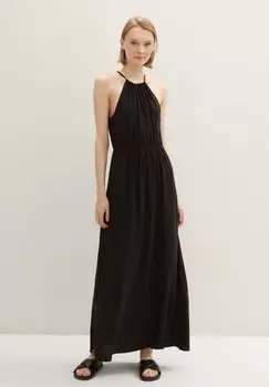 Платье макси Neckholder TOM TAILOR, глубокий черный