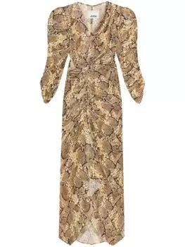 Платье макси Nemil ISABEL MARANT, коричневый