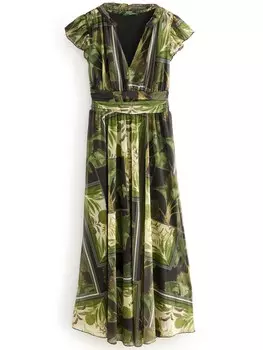 Платье макси Next Dress, цвет green/olive