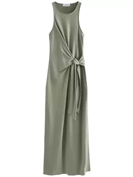 Платье макси Next Dress, хаки