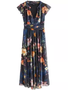 Платье макси Next Dress, темно-синий