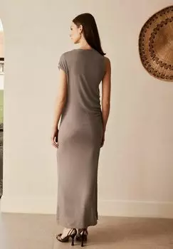 Платье макси Next, крапчатый светло-коричневый