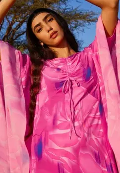 Платье макси Next, розовый