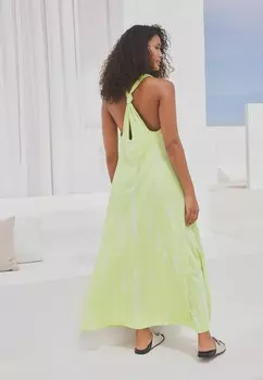 Платье макси Next, зеленый