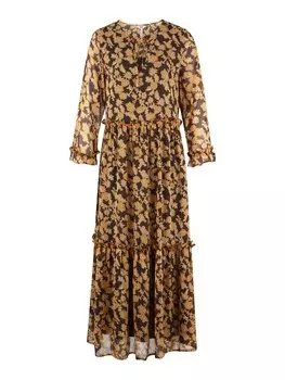 Платье макси OBJECT Tall Dress Silje, коричневый