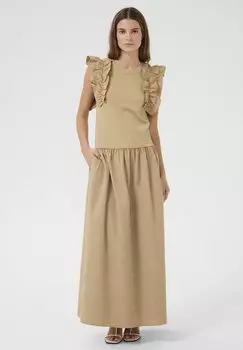 Платье макси ODA Karen by Simonsen, песочный